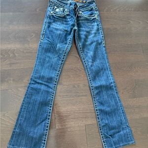 Womens y2k Rock Revival Celine Bootcut Jeans 26